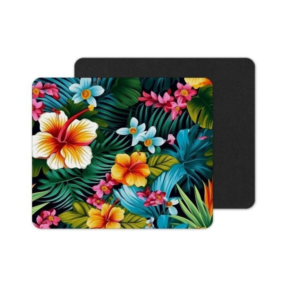 Jungle Flowers Mouse Pad, Computer Mouse‎ Pad, Jungle Mouse Pad